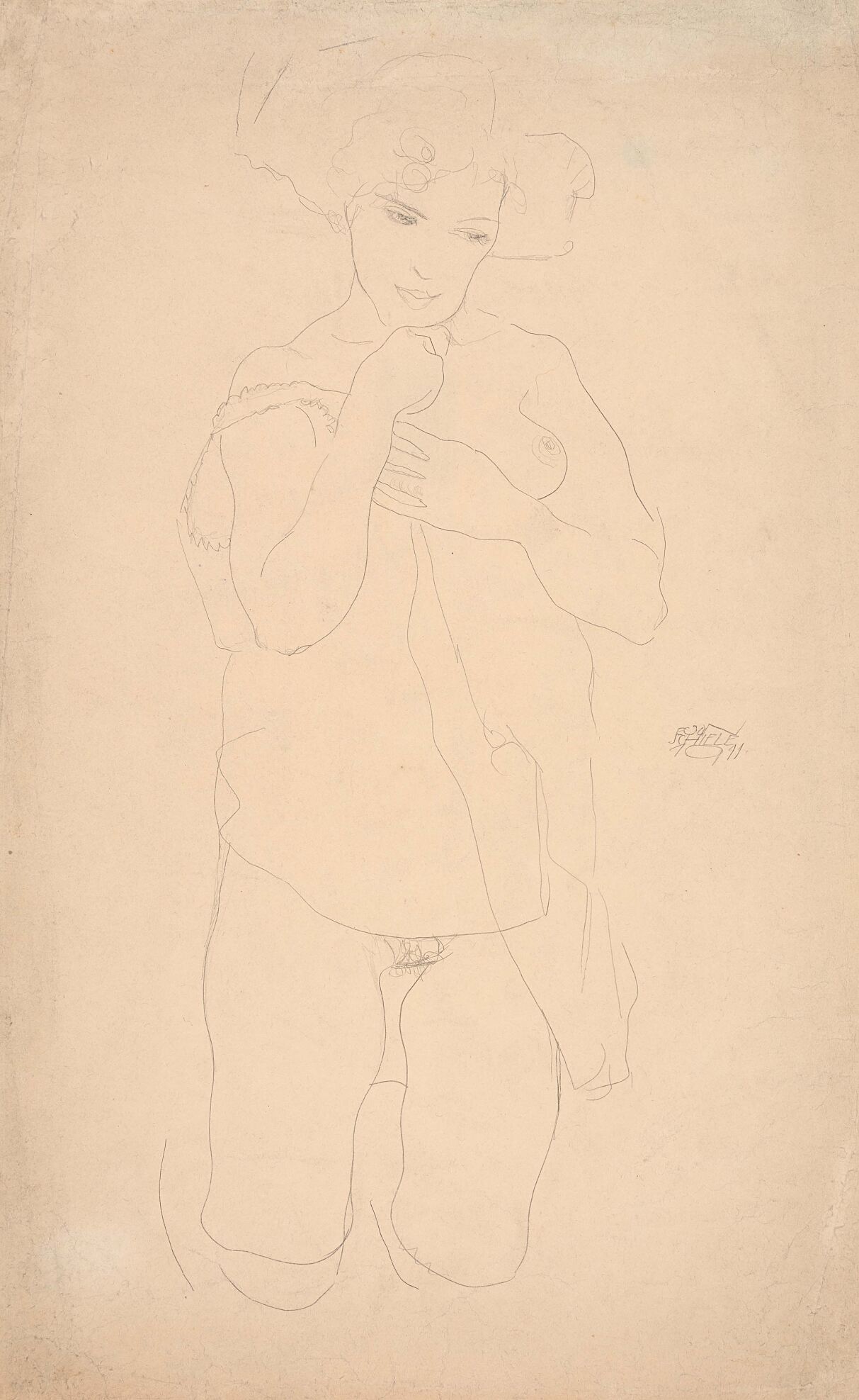 Egon Schiele, Weiblicher Akt, 1911