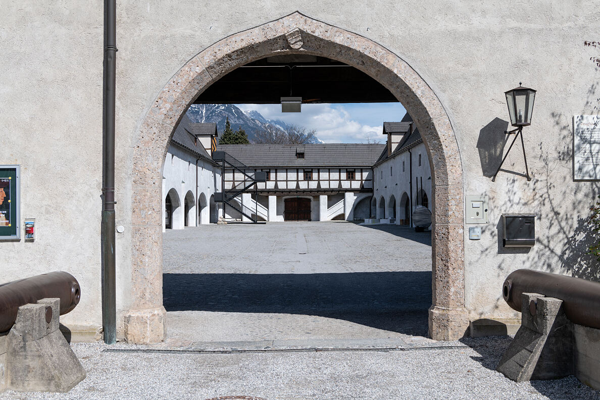 Blick in den Innenhof: Museum im Zeughaus