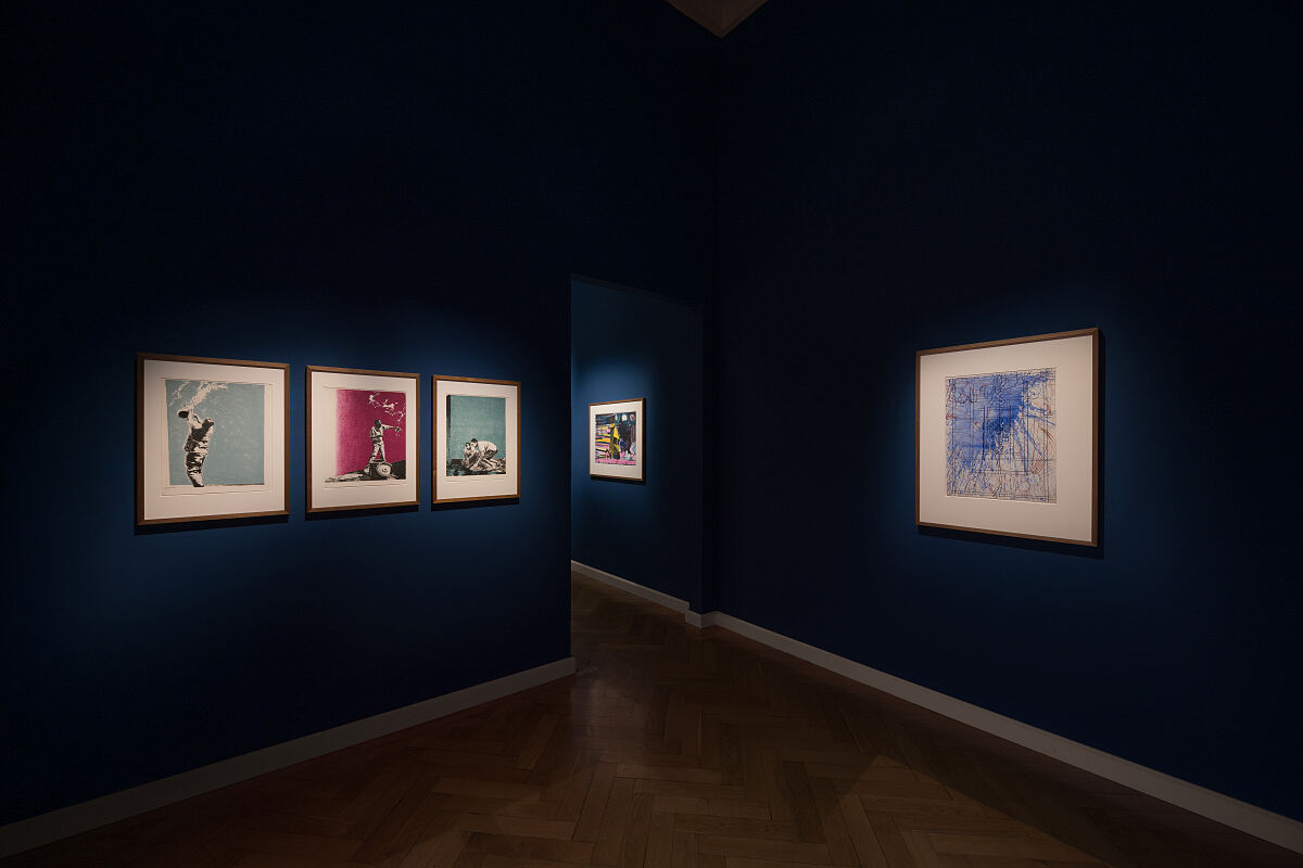 Blick in die Ausstellung „In Obhut genommen“ auf die Werke von Martin Schnur.